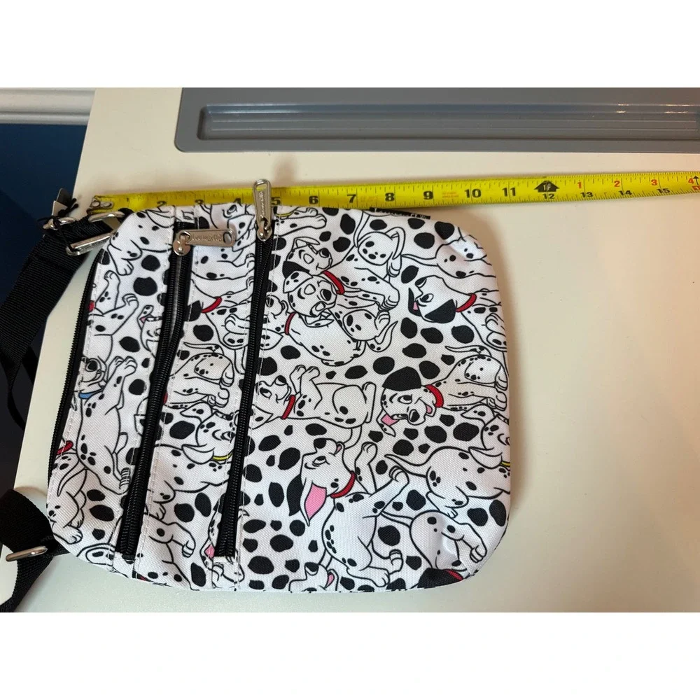 Loungefly Disney 101 Dalmatians Crossbody Bag Womens Small White Spotted Canvas